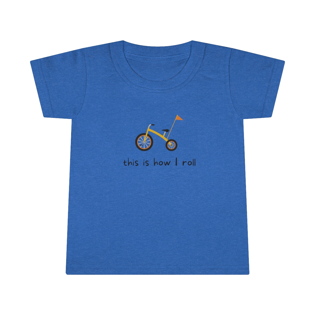 This Is How I Roll Bike Toddler T-shirt - Yellow Flag