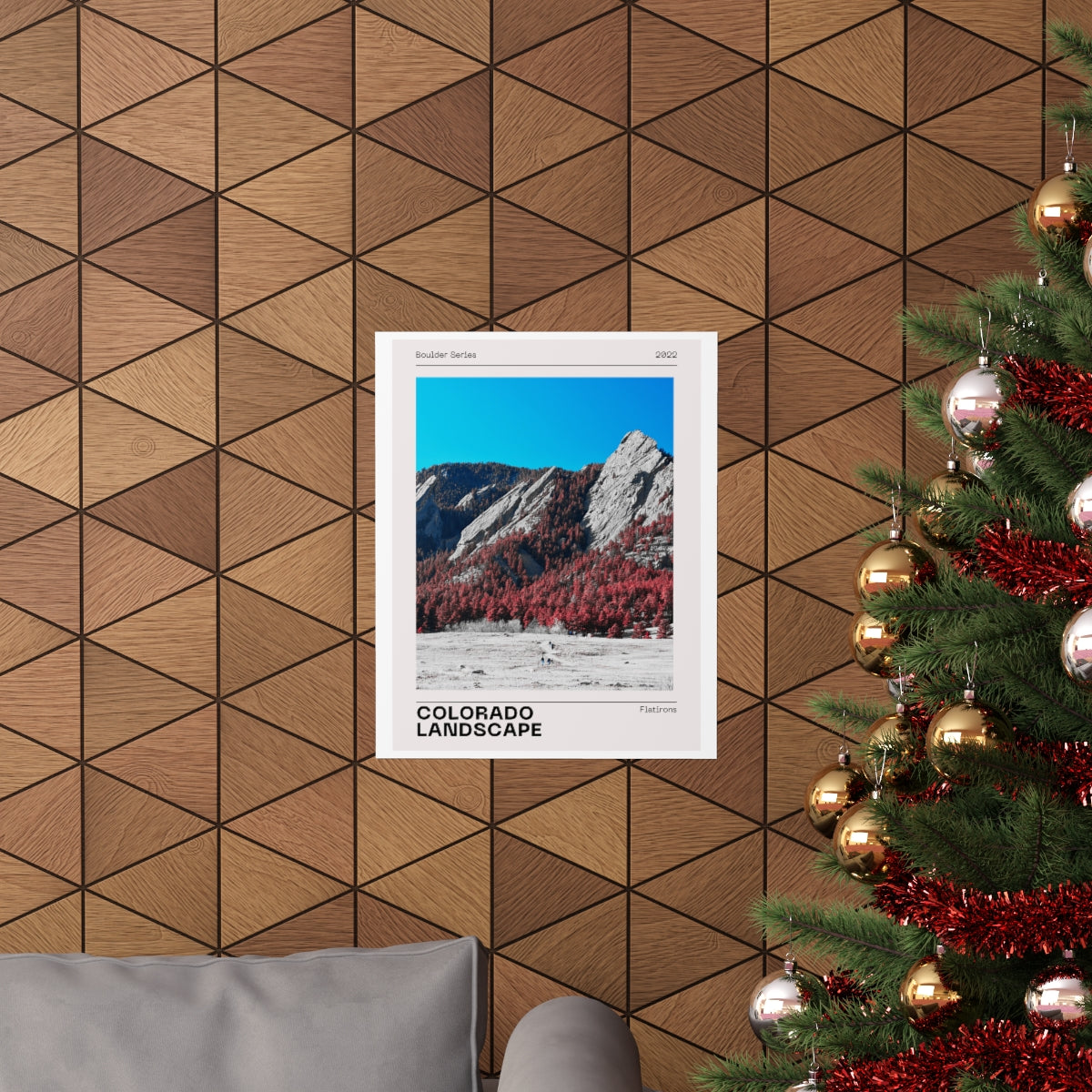 Boulder Colorado Poster - Boulder Series Flatirons Print