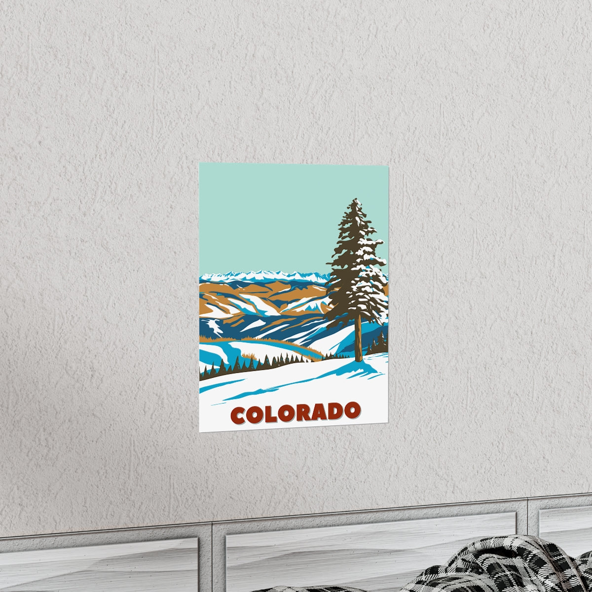 Colorado Poster - Vintage Colorado Print - Rocky Mountain Lookout