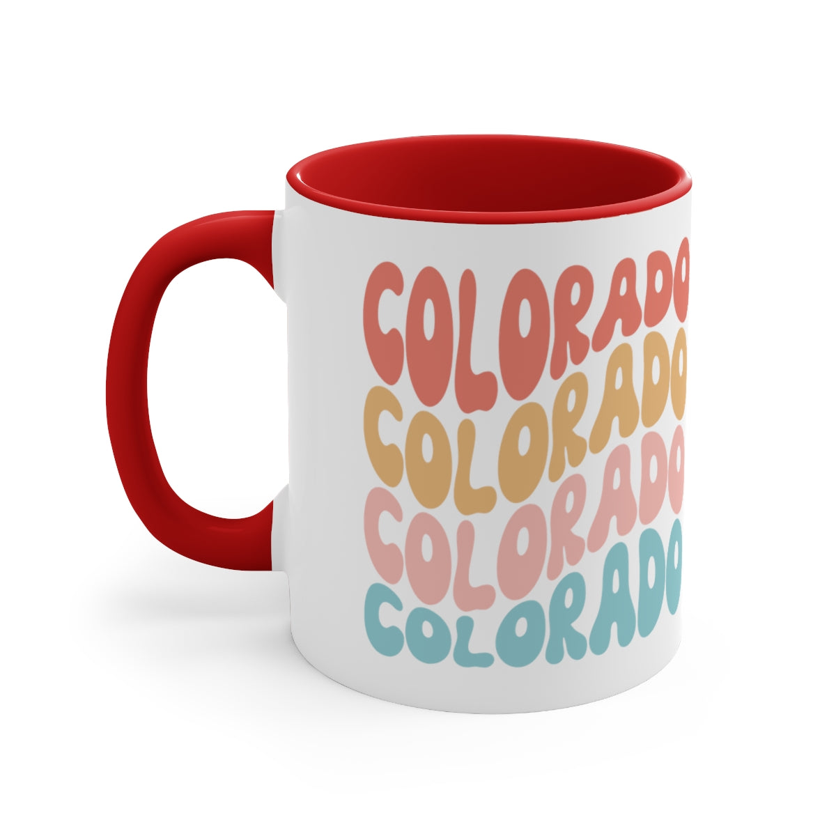 Colorado Retro Accent Coffee Mug, 11oz