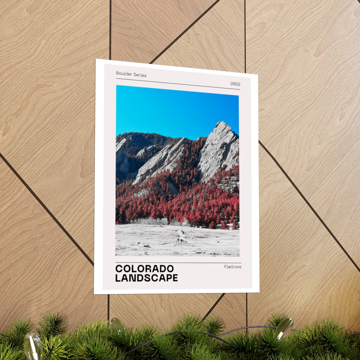 Boulder Colorado Poster - Boulder Series Flatirons Print