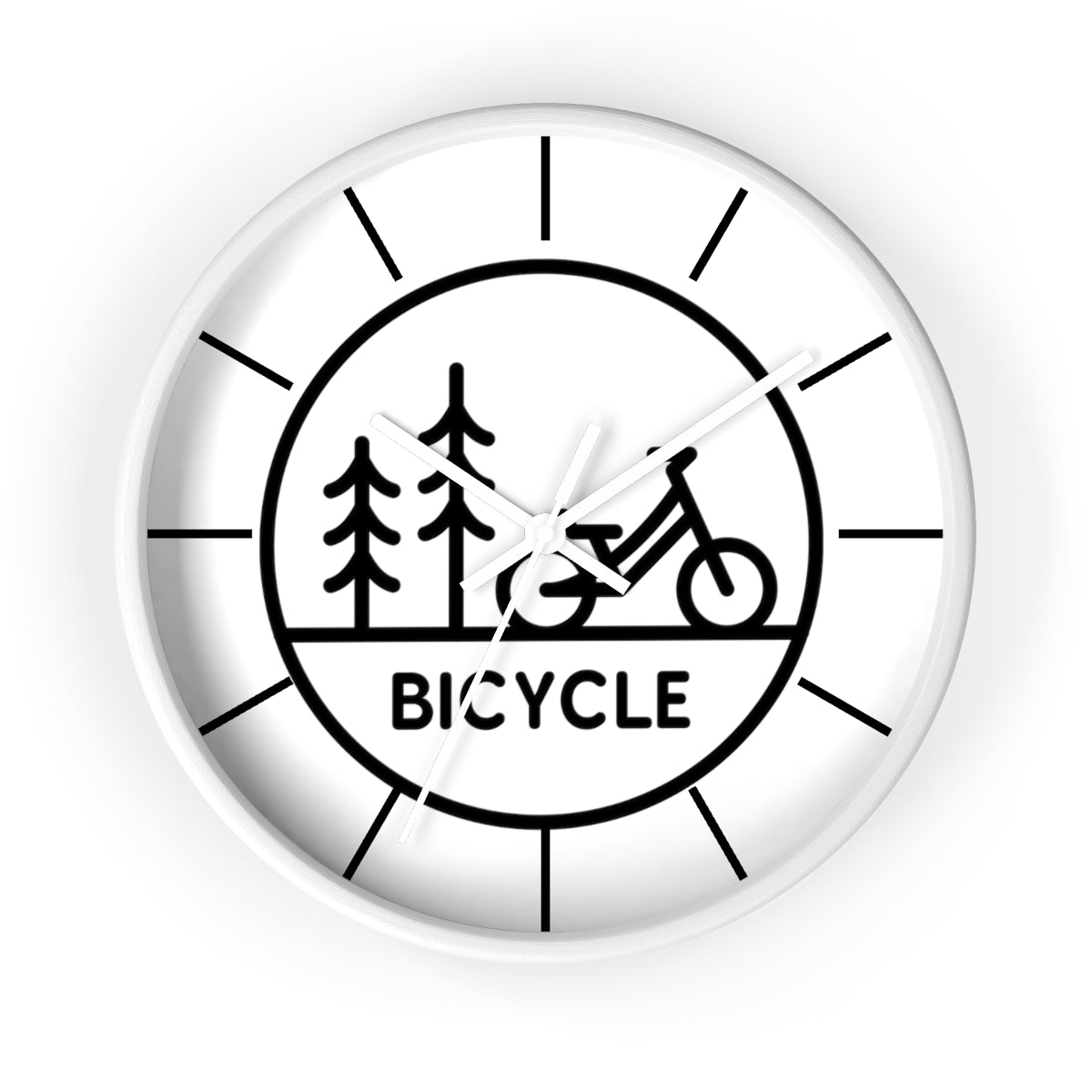 Time To Bike Wall clock