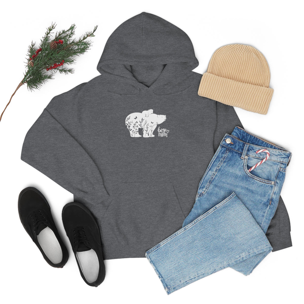 Boy Mom Heavy Blend™ Hooded Sweatshirt - Big Bear Little Bear