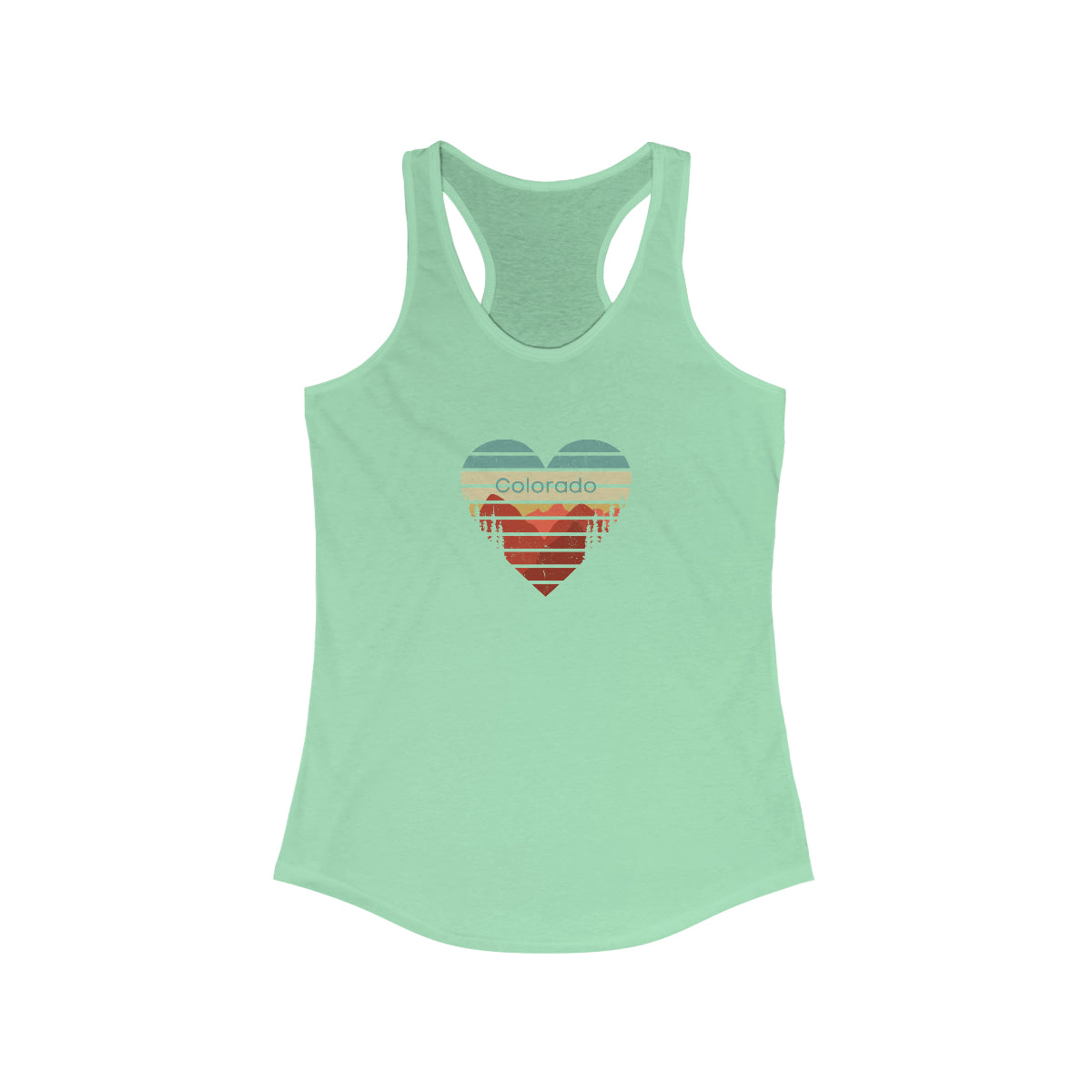 Colorado Heart Racerback Tank