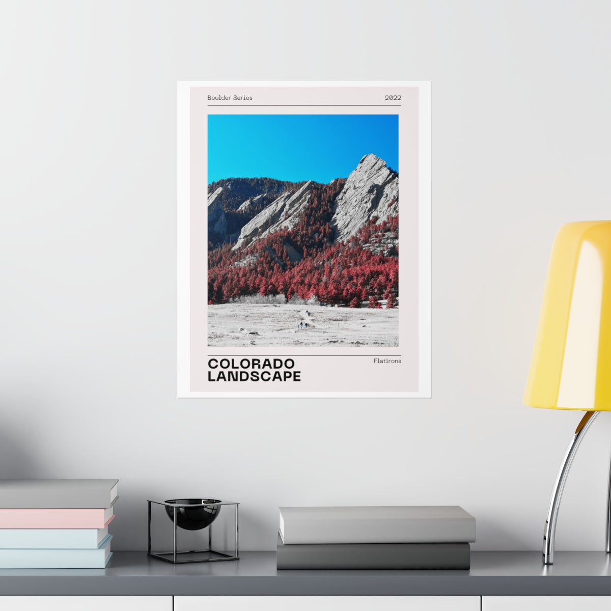 Boulder Colorado Poster - Boulder Series Flatirons Print