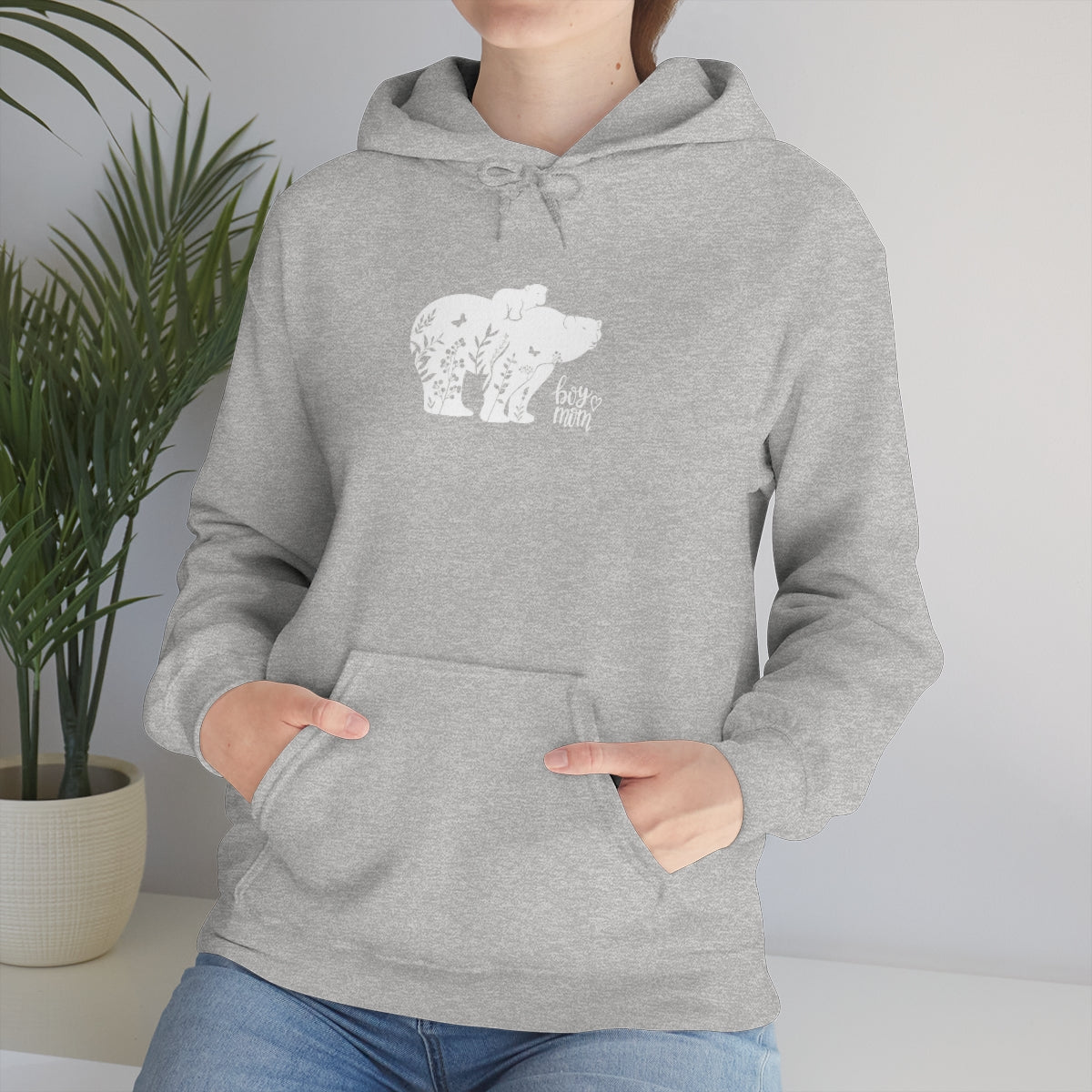 Boy Mom Heavy Blend™ Hooded Sweatshirt - Big Bear Little Bear