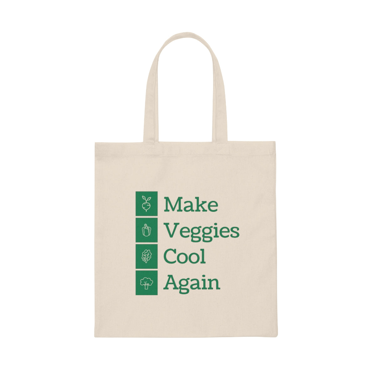 Make Veggies Cool Again Canvas Tote Bag