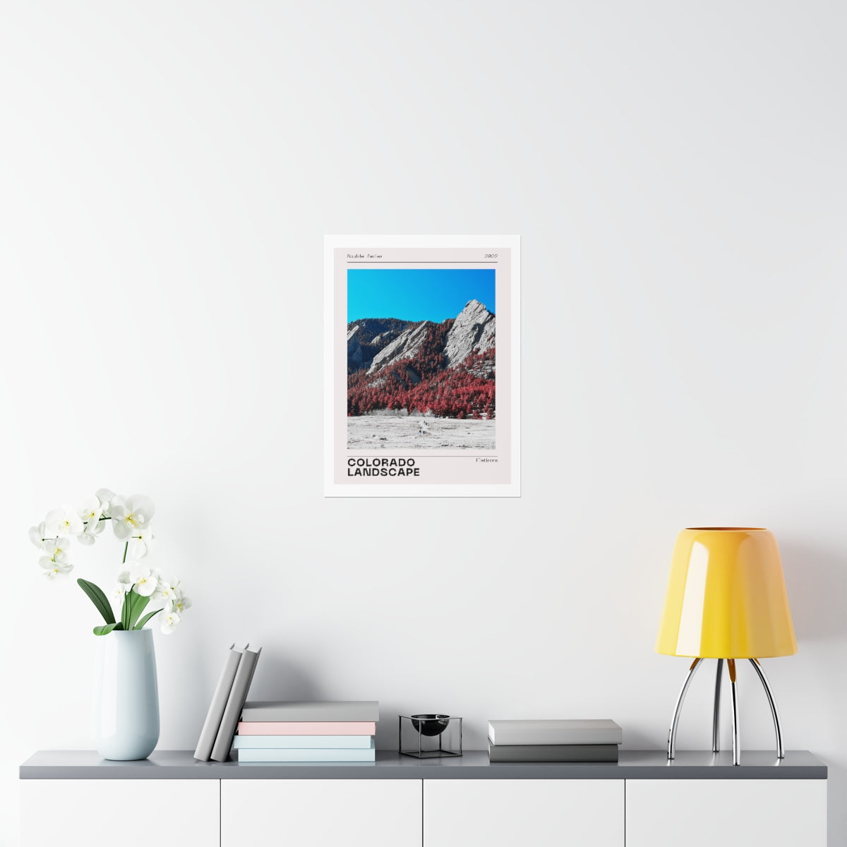 Boulder Colorado Poster - Boulder Series Flatirons Print