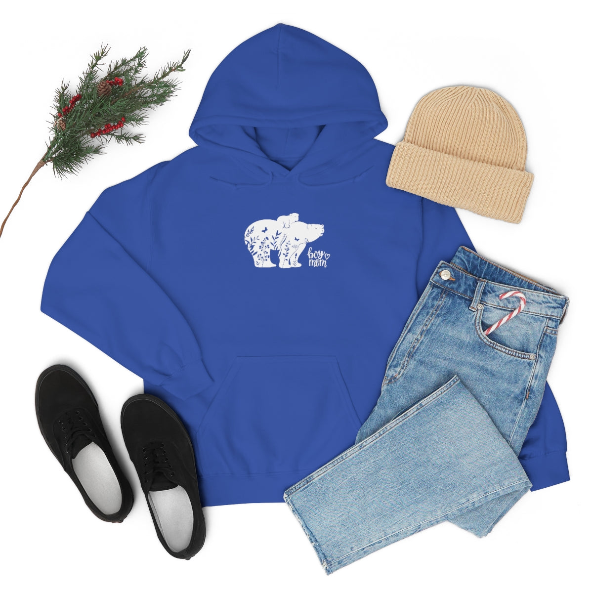 Boy Mom Heavy Blend™ Hooded Sweatshirt - Big Bear Little Bear