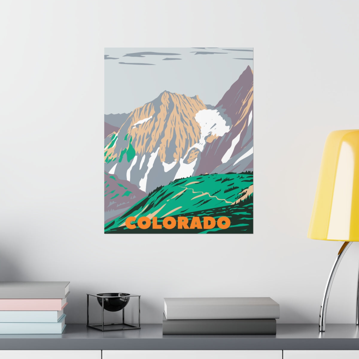 Colorado Poster - Vintage Colorado Print - Rocky Mountains