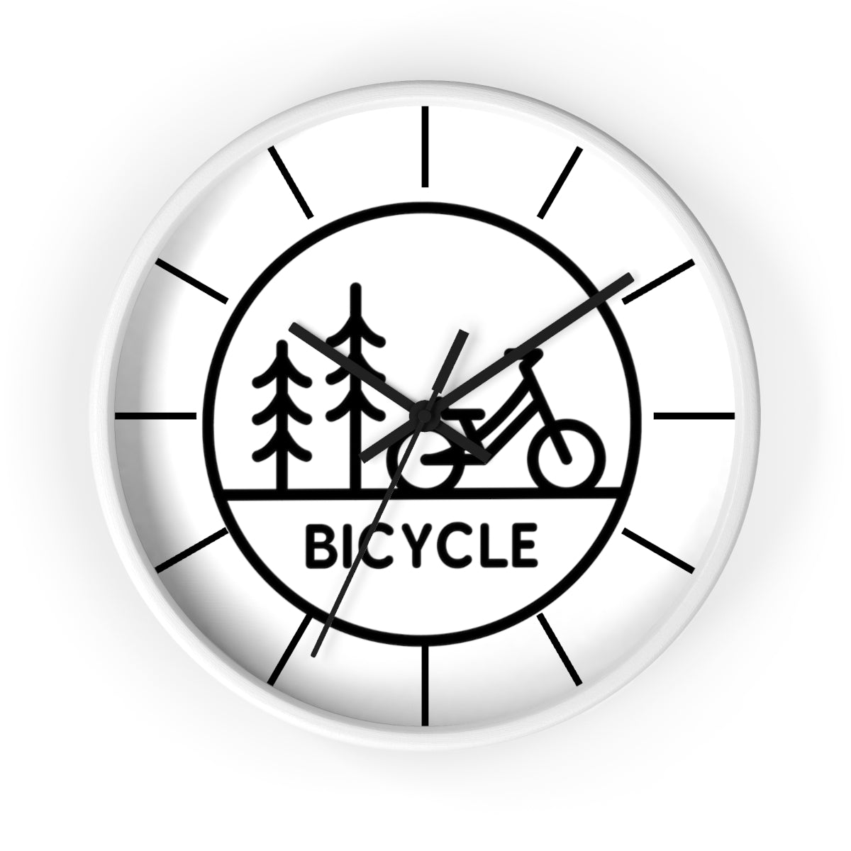 Time To Bike Wall clock