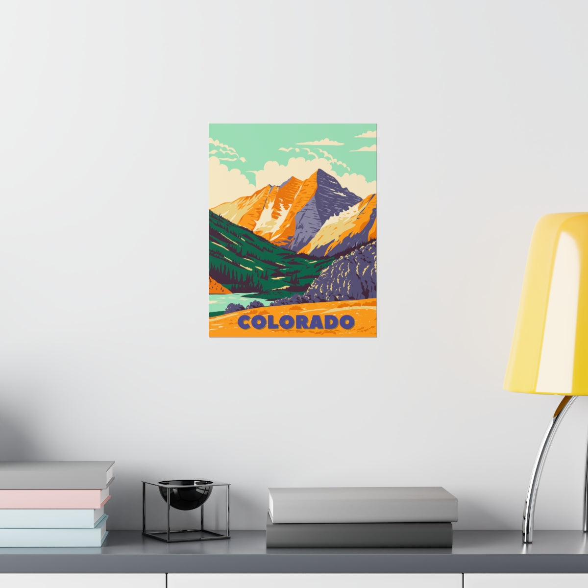 Colorado Poster - Vintage Colorado Print - Backcountry Mountain View