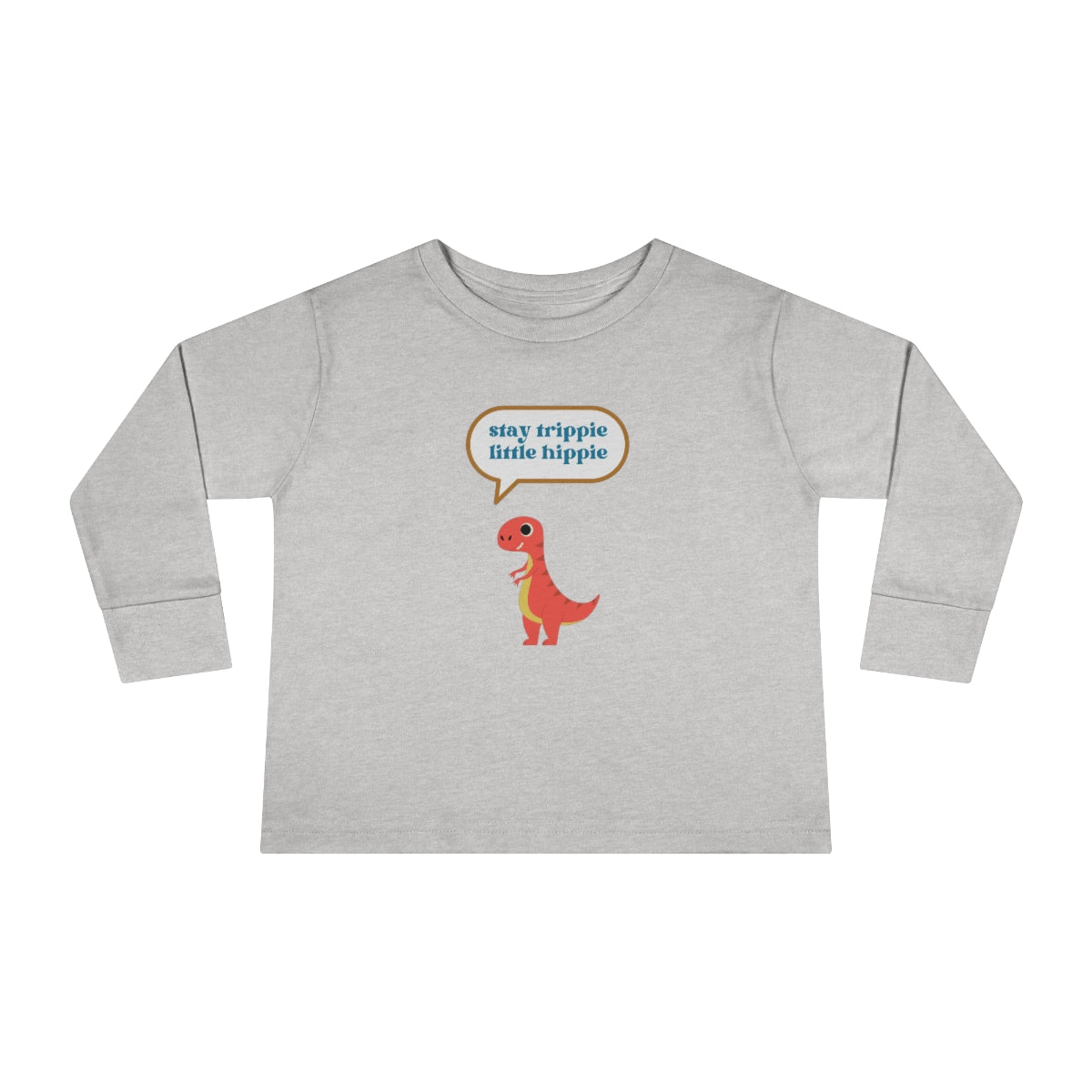 Stay Trippie Little Hippie Dinosaur Toddler Long Tee