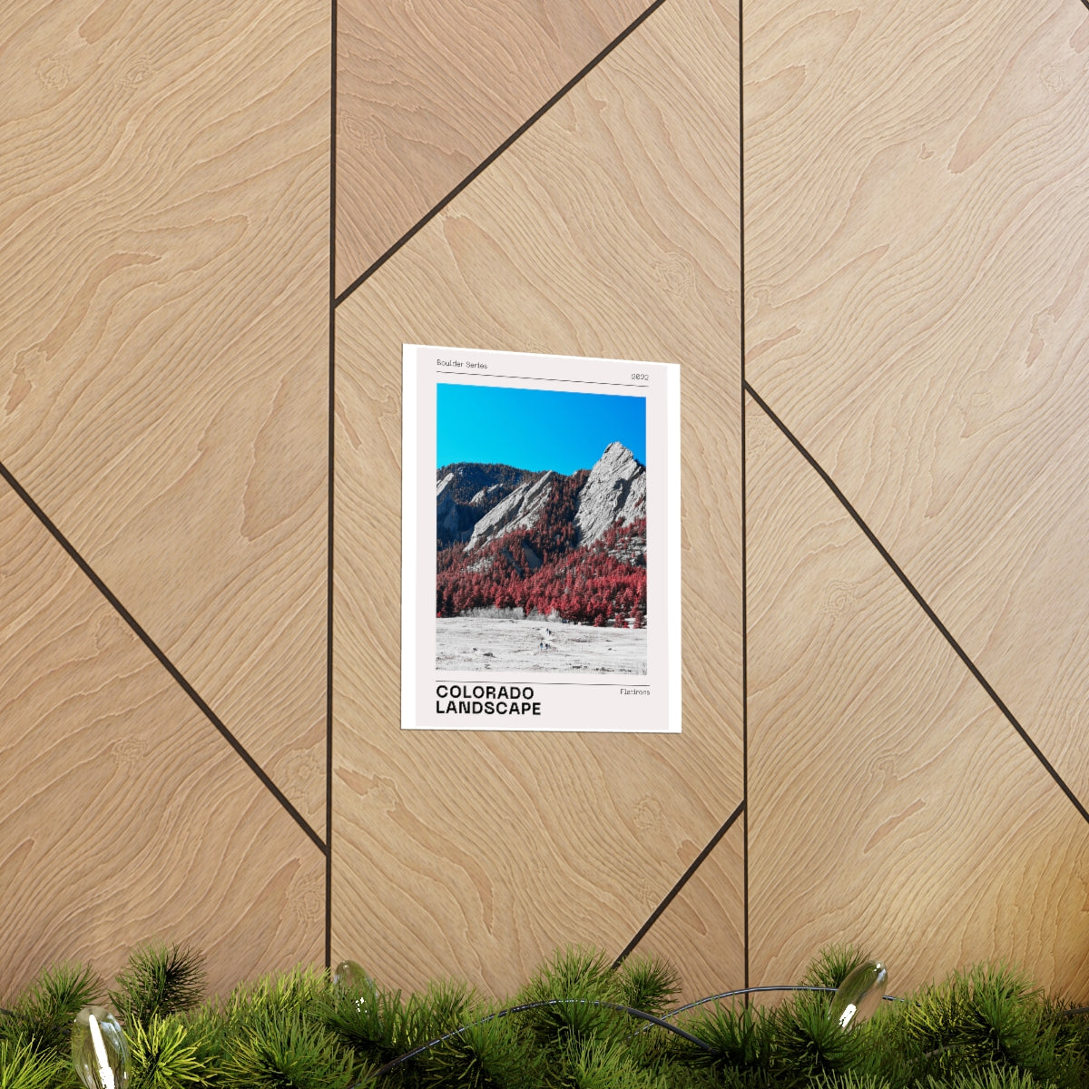 Boulder Colorado Poster - Boulder Series Flatirons Print