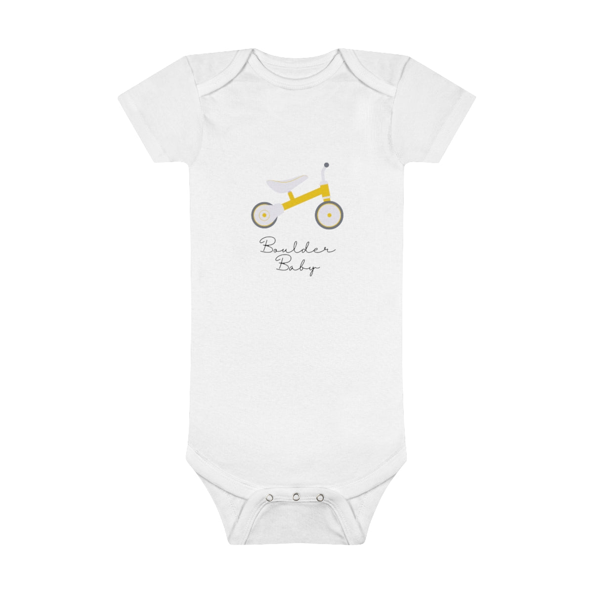 Boulder Baby Bike Onesie® Organic Baby Bodysuit