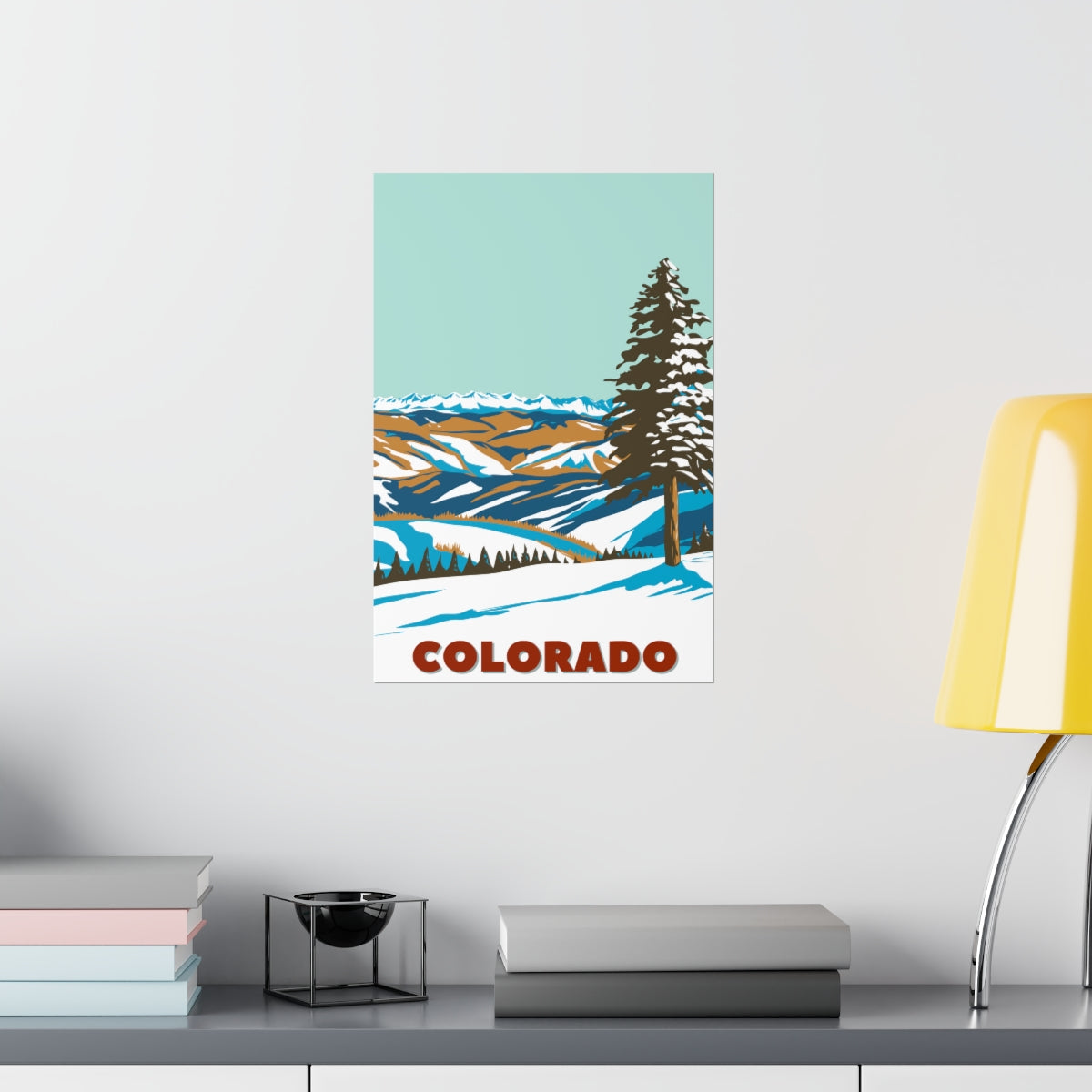 Colorado Poster - Vintage Colorado Print - Rocky Mountain Lookout