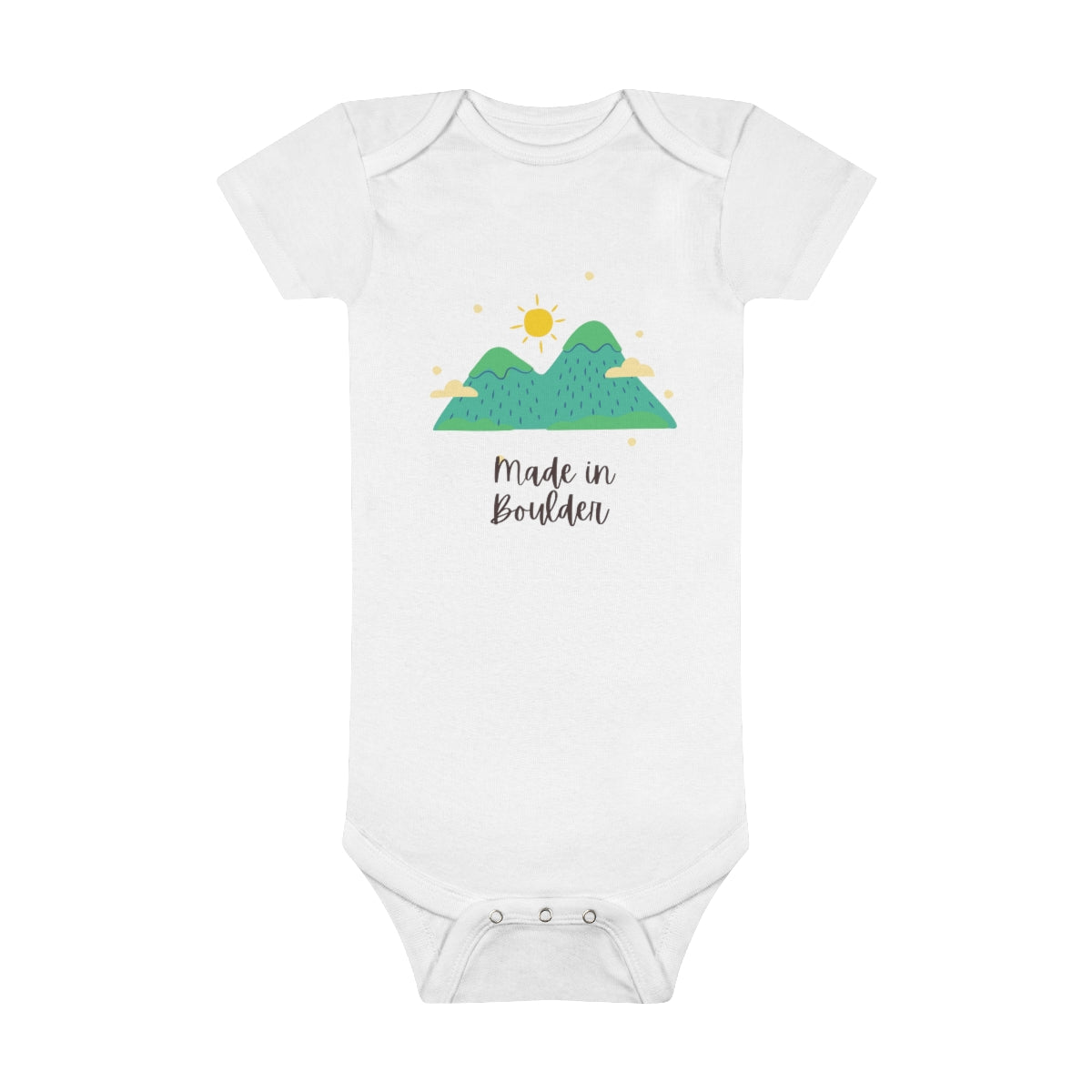 Made in Boulder Onesie® Organic Baby Bodysuit