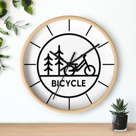 Time To Bike Wall clock