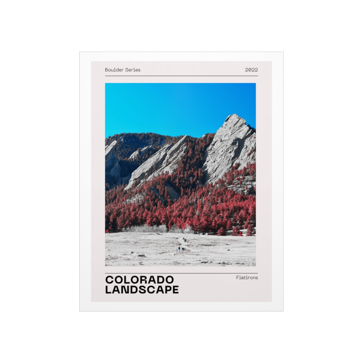 Boulder Colorado Poster - Boulder Series Flatirons Print