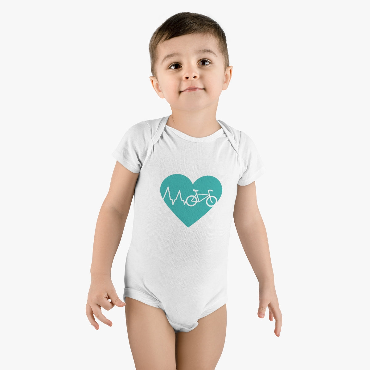 Love Cycling Onesie® Organic Baby Bodysuit