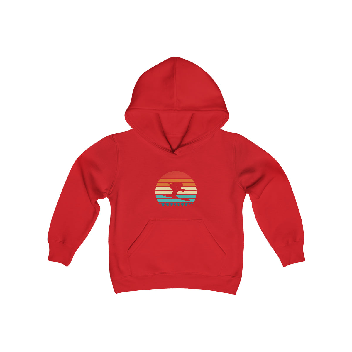 Kids Retro Ski Heavy Blend Hooded Sweatshirt